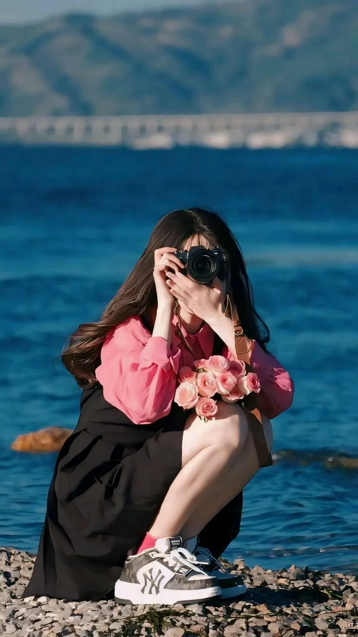 hidden face dp for girls