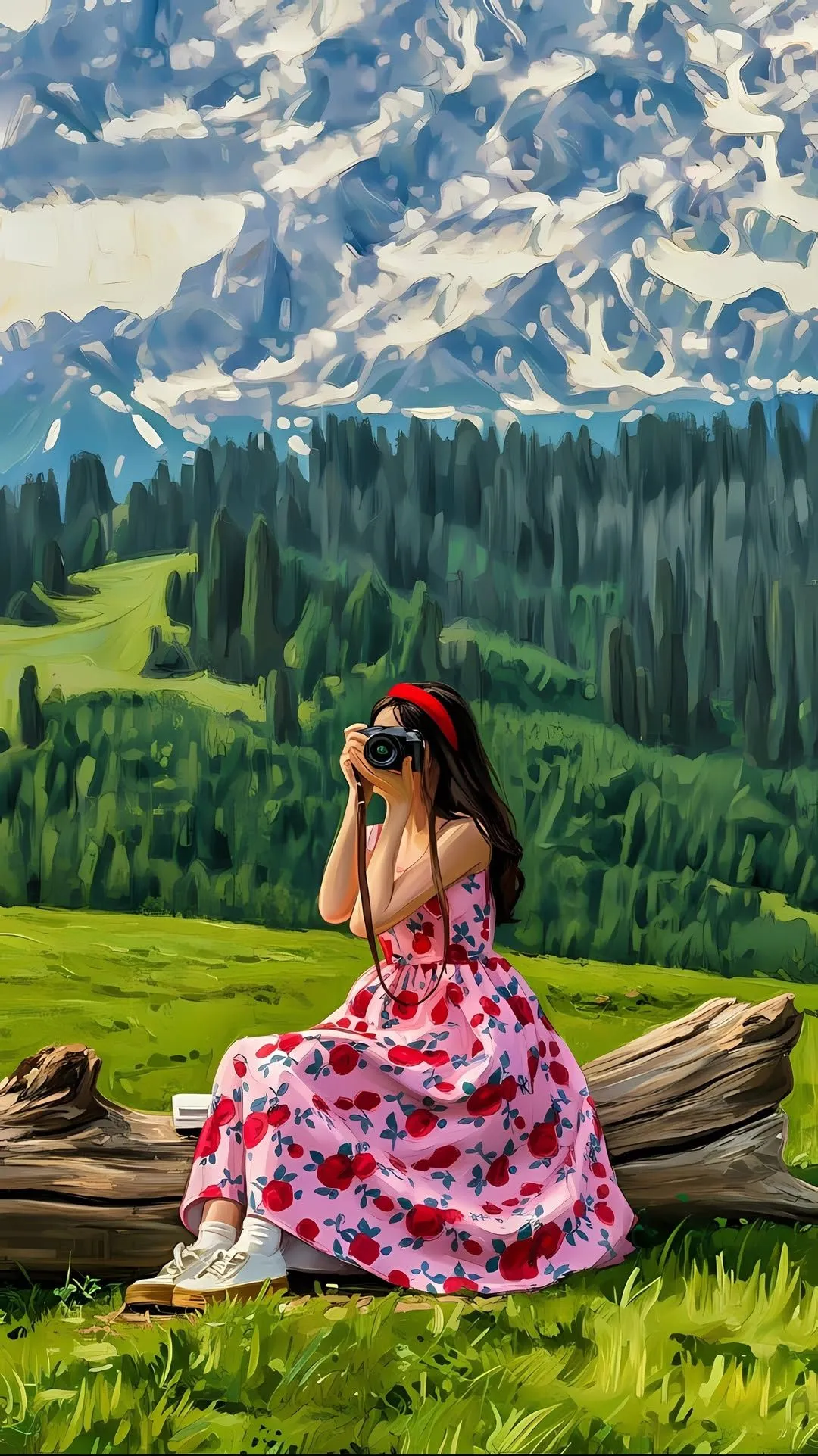 hidden face girl photo