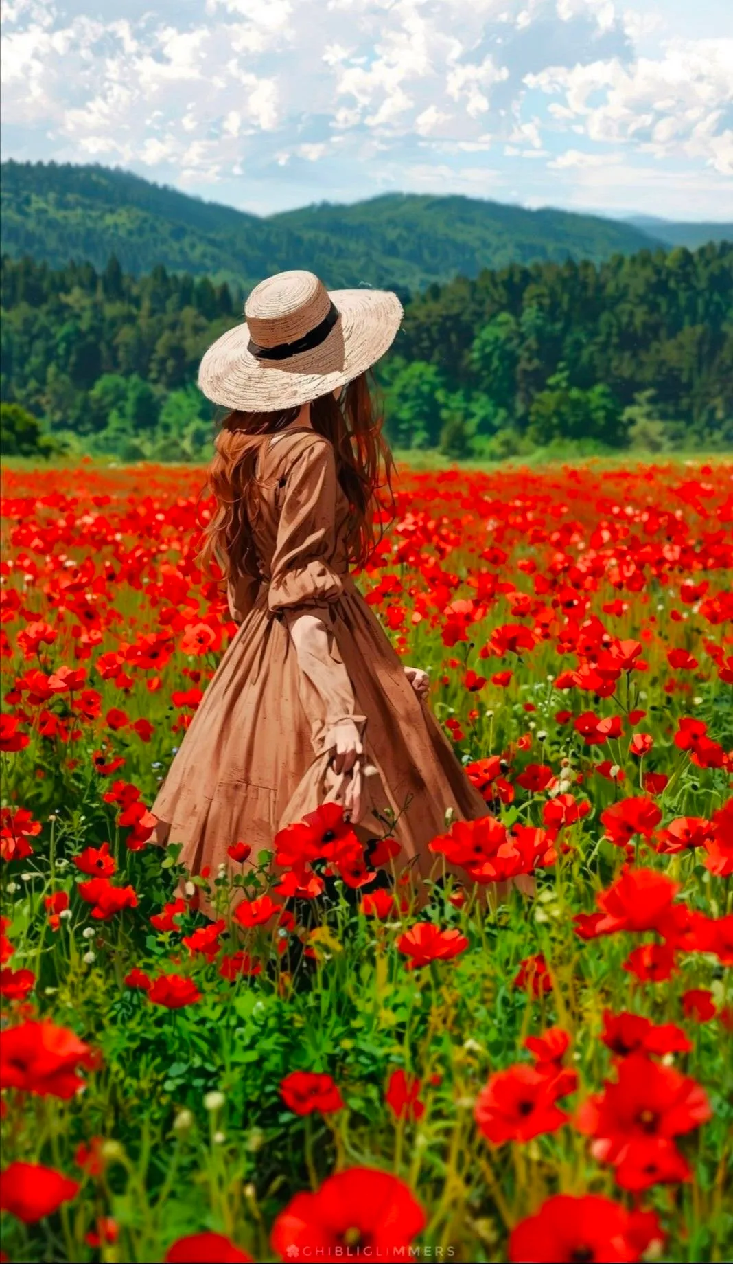 hidden face girl photo