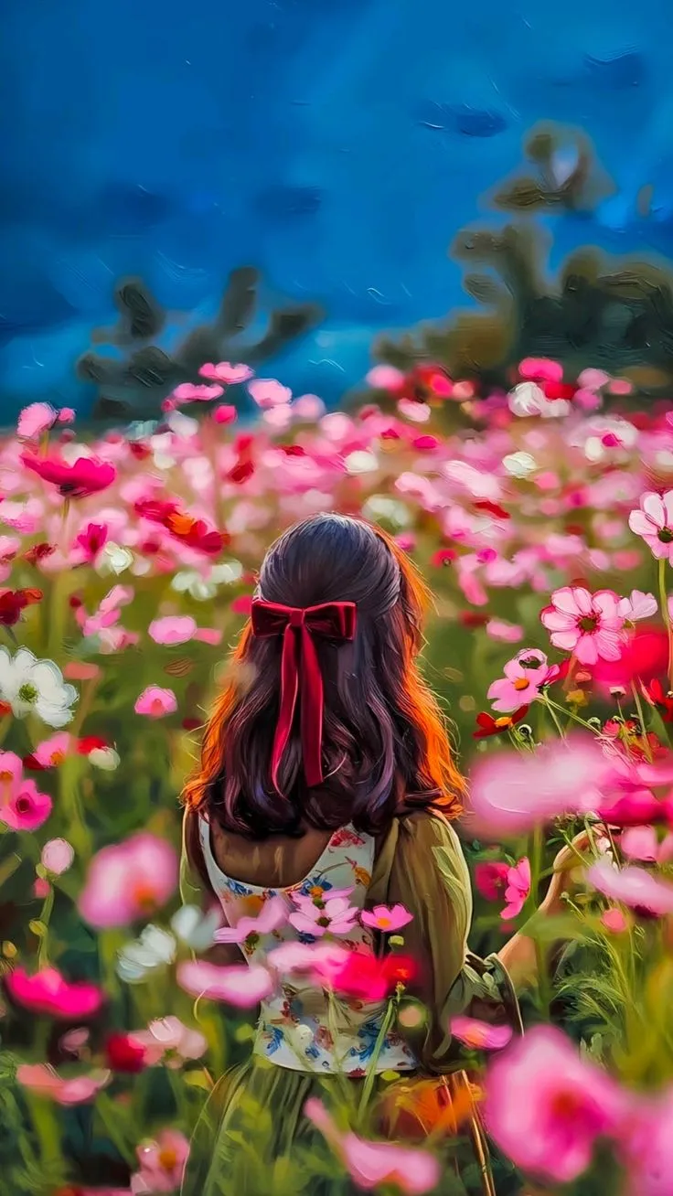 hidden face girl pic download