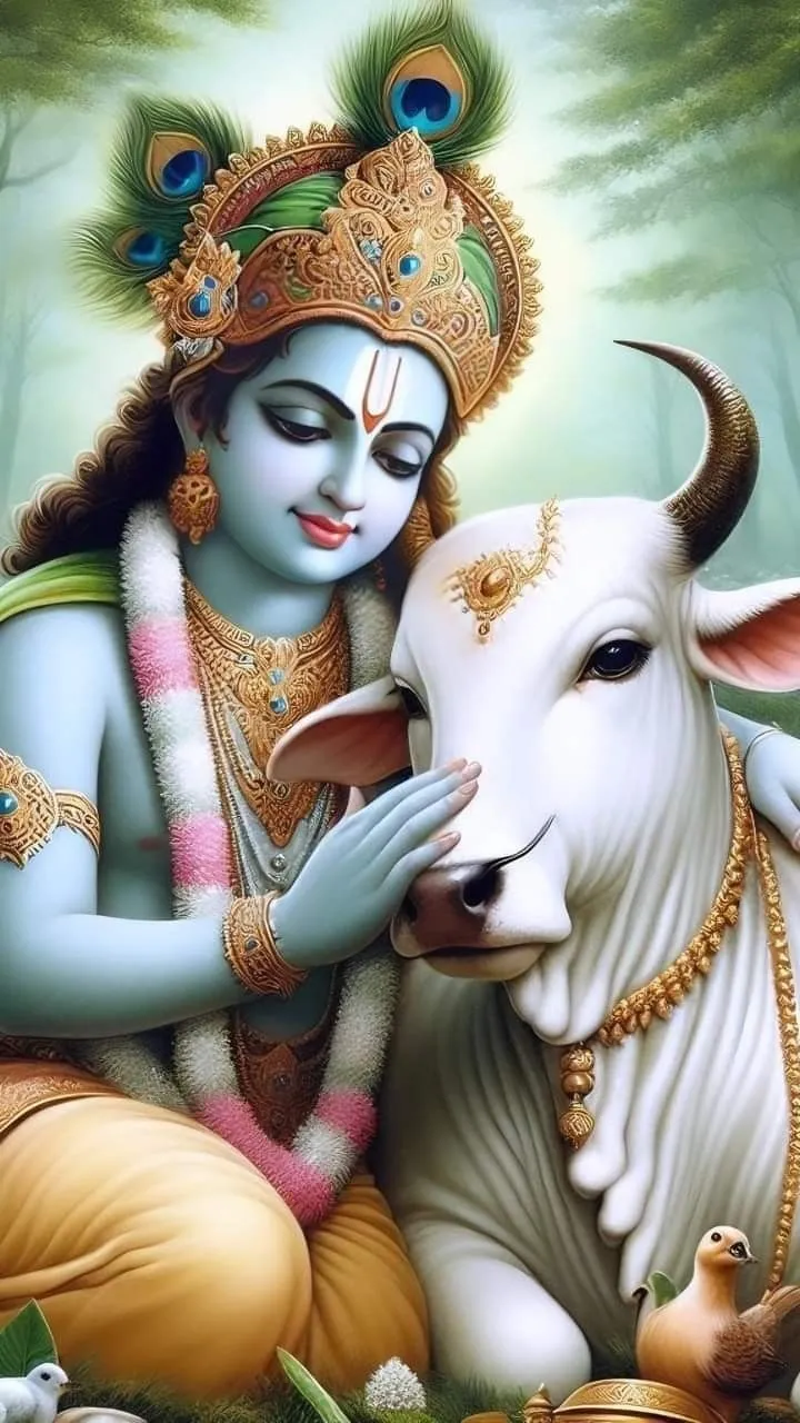 Krishna With Cow Photos