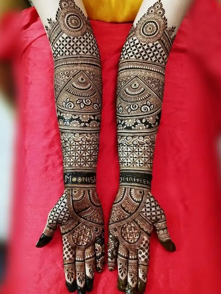latest full hand mehndi design photo