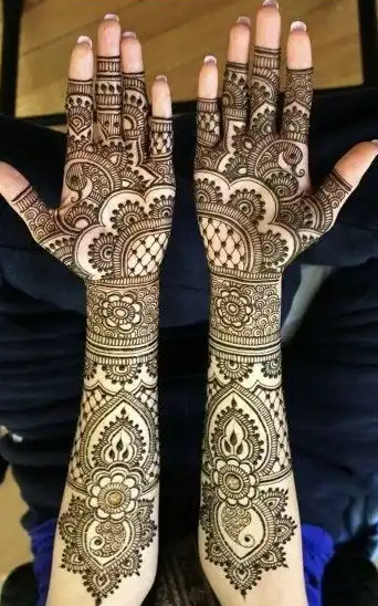 latest full hand mehndi design picture