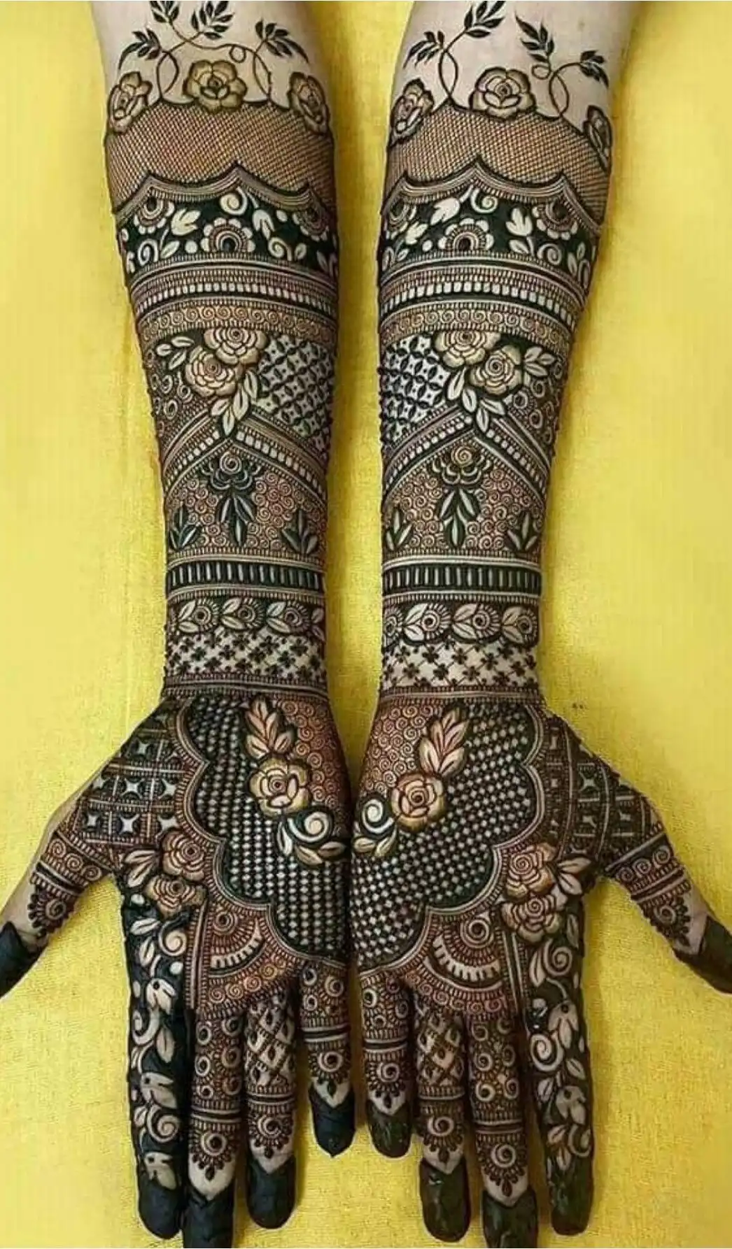 latest full hand mehndi designs image
