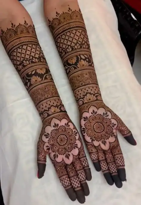 latest full hand mehndi designs pic