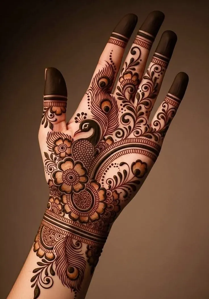 Left Front Hand Mehndi Design Photos