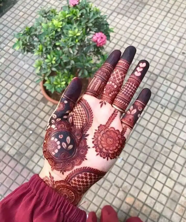 left front hand mehndi design