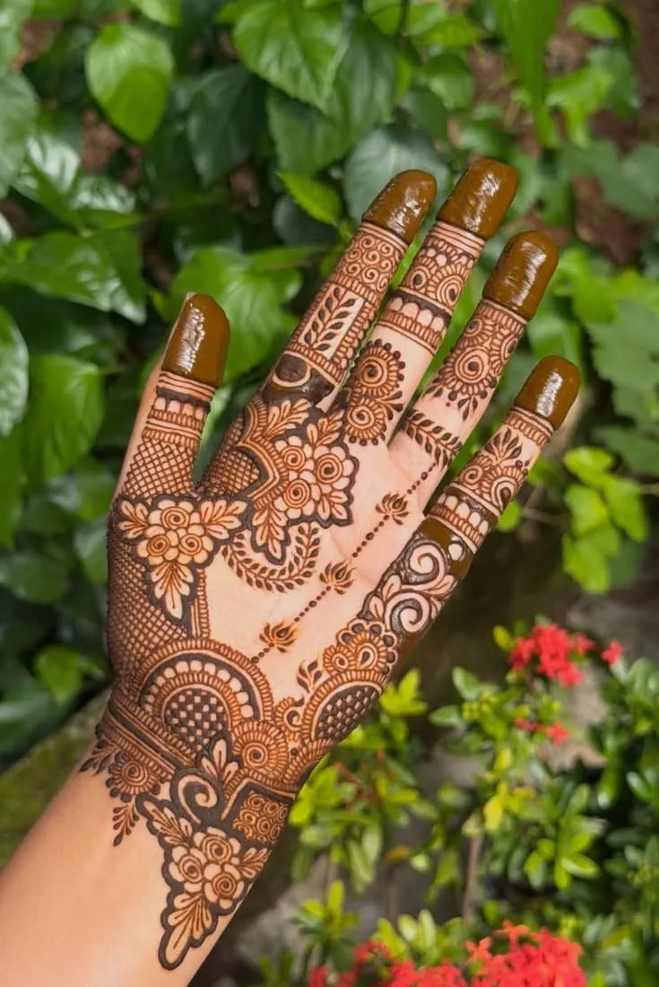 Left Front Hand Mehndi Designs Profile Dp