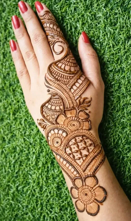 Left Hand Back Side Mehndi Design Images