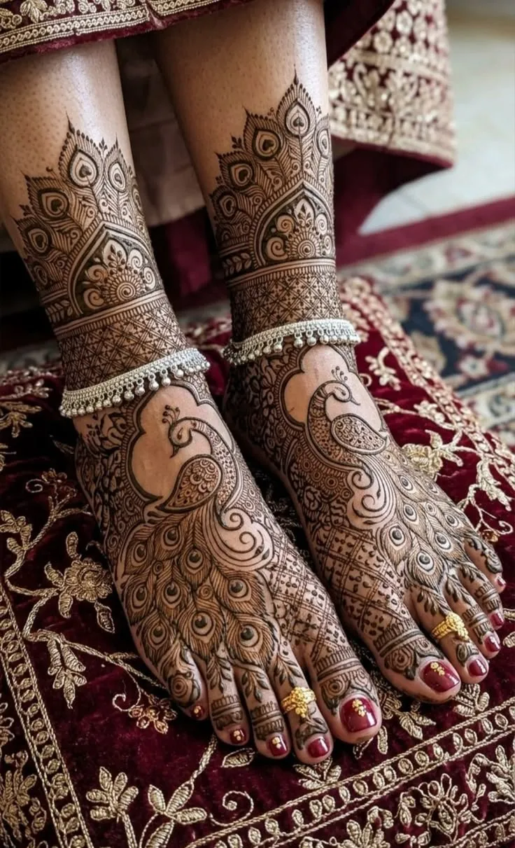 Leg Mehndi Design