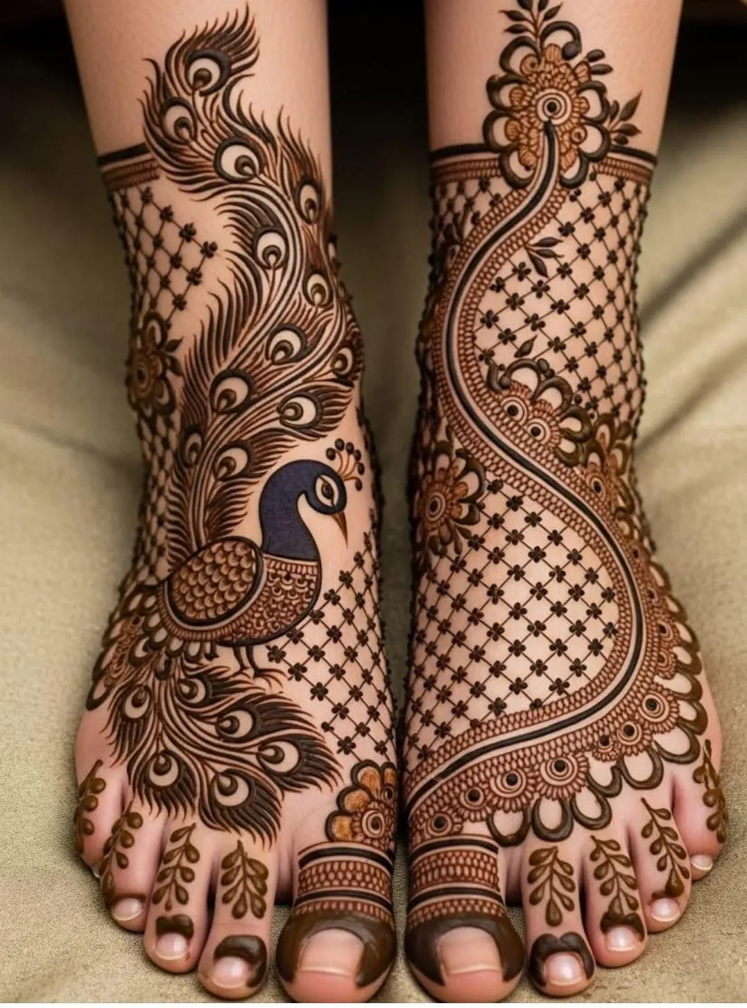 Leg Mehndi Design