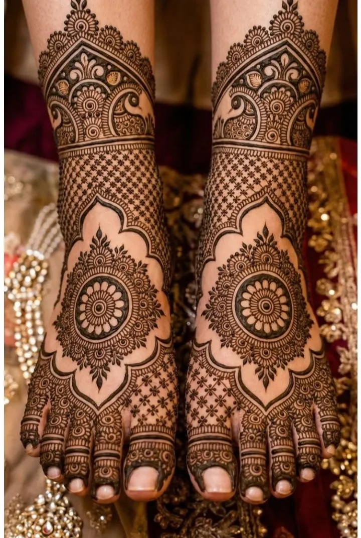 Leg Mehndi Design Photo