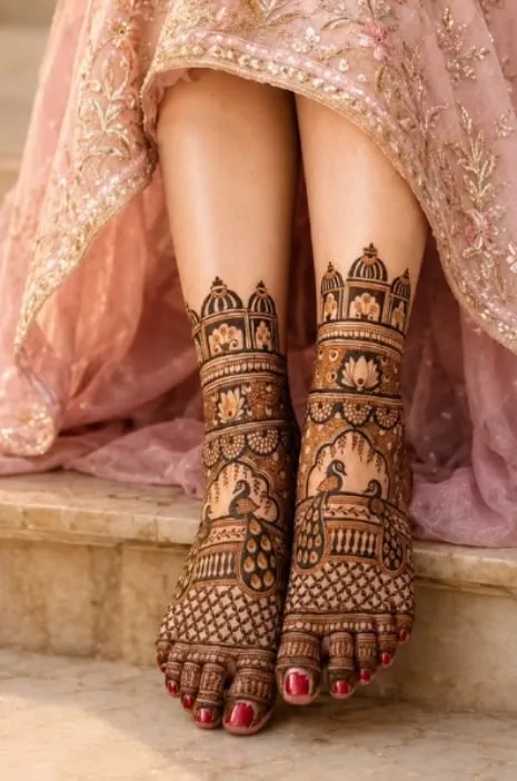 Leg Mehndi Design Pics