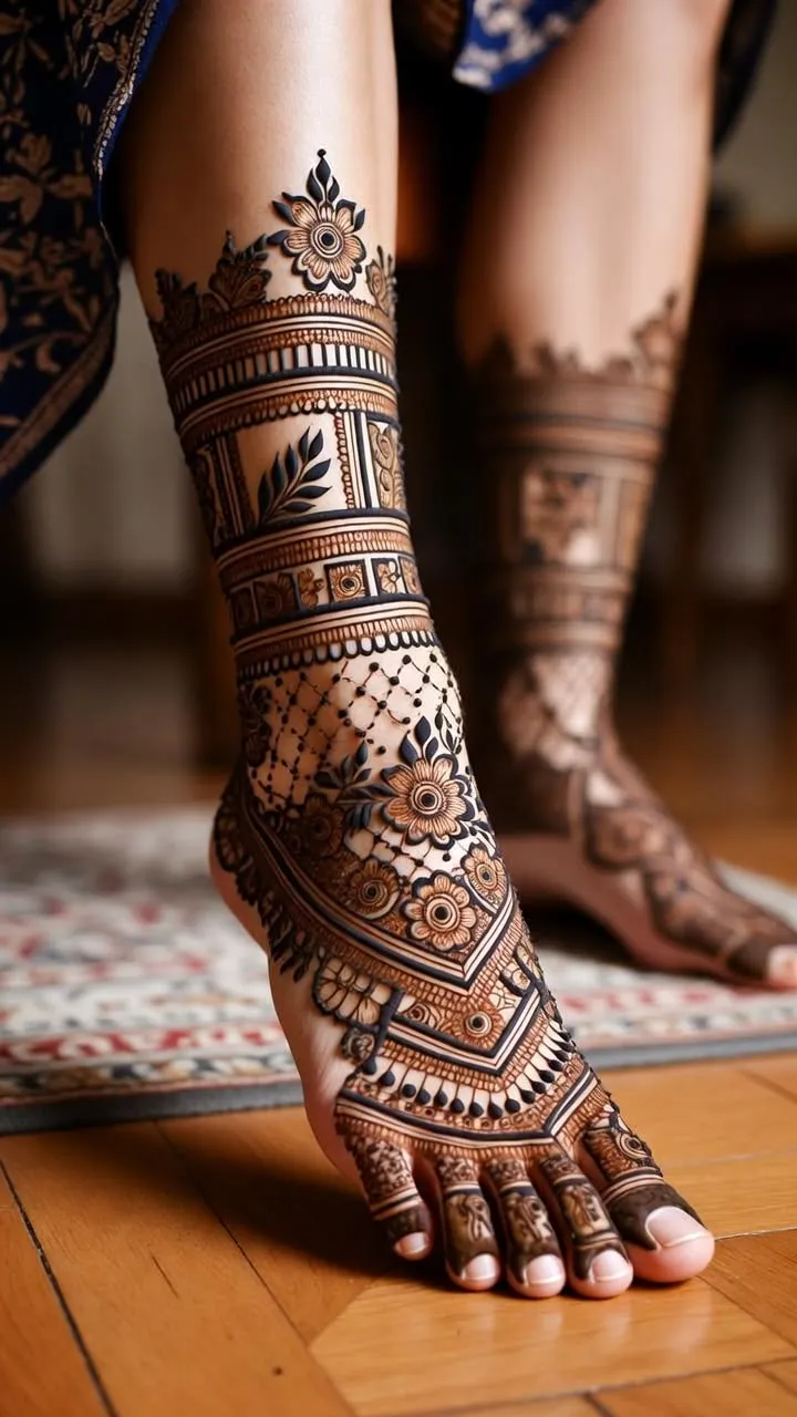 Leg Mehndi Design Pictures