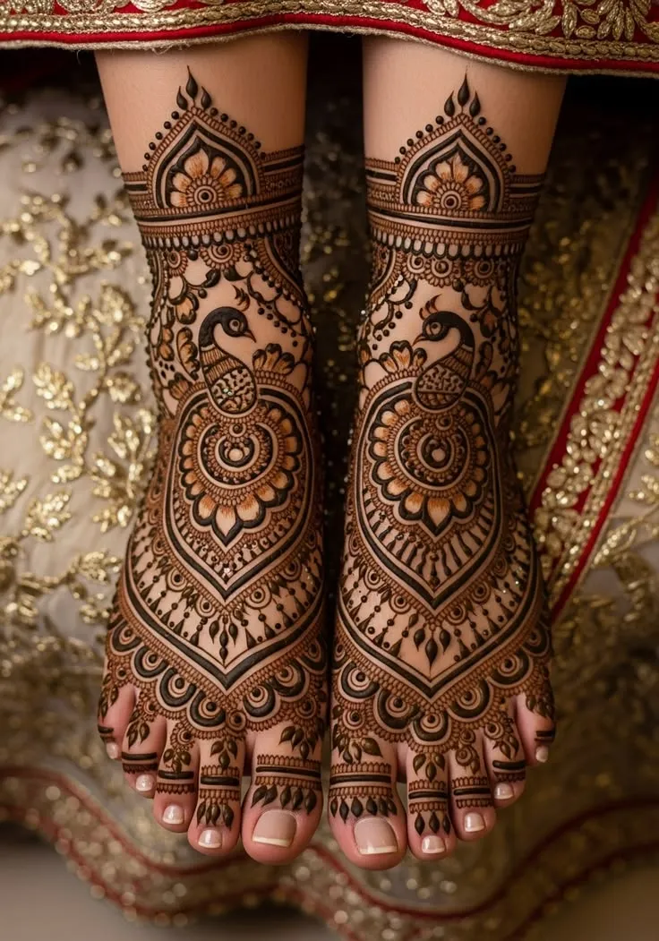 Leg Mehndi Design Pictures
