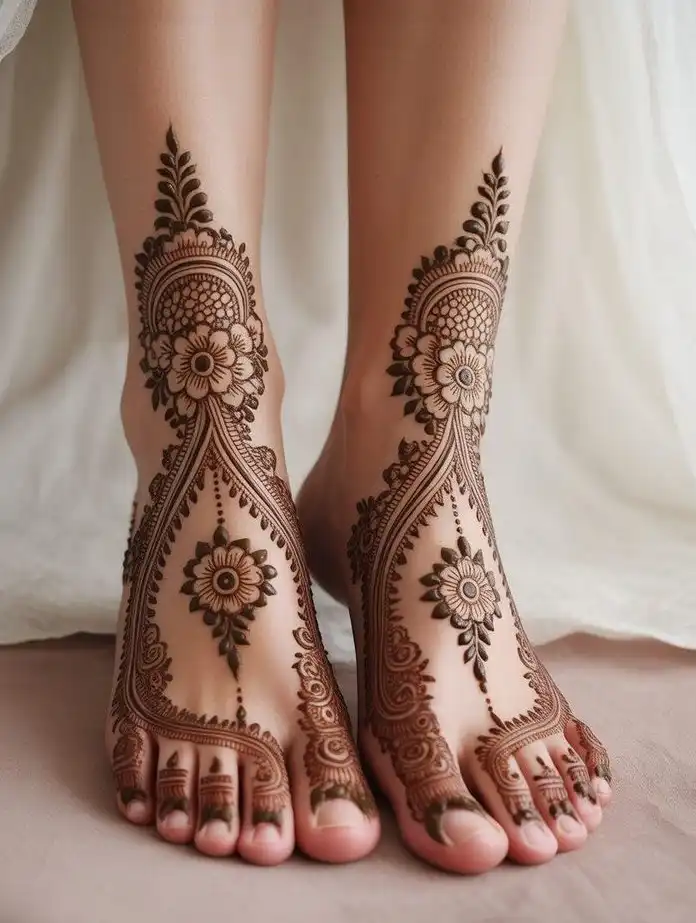 leg mehndi images
