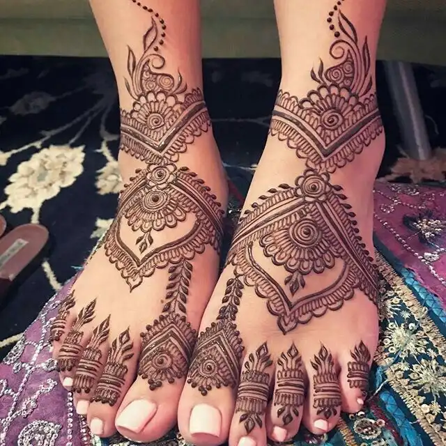 leg mehndi pics