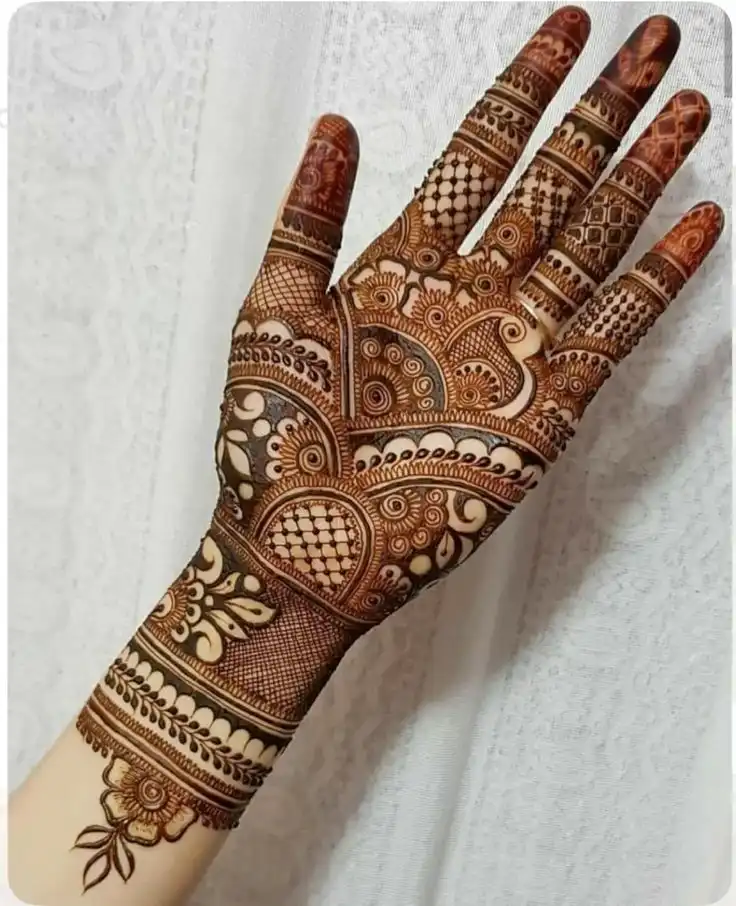 modern front hand mehndi designs images