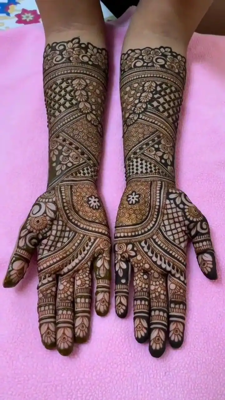 modern full hand mehndi design images