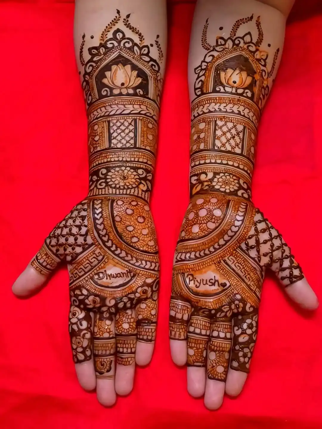 modern full hand mehndi design picture