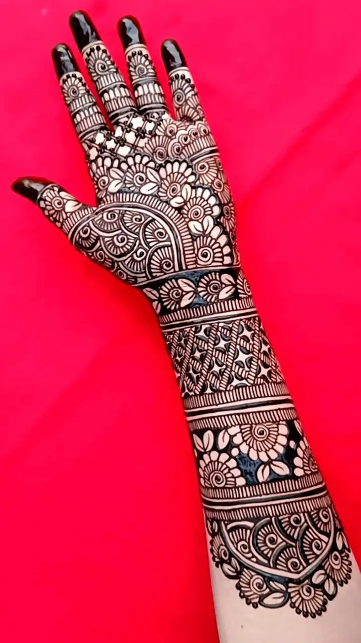 modern full hand mehndi design pictures