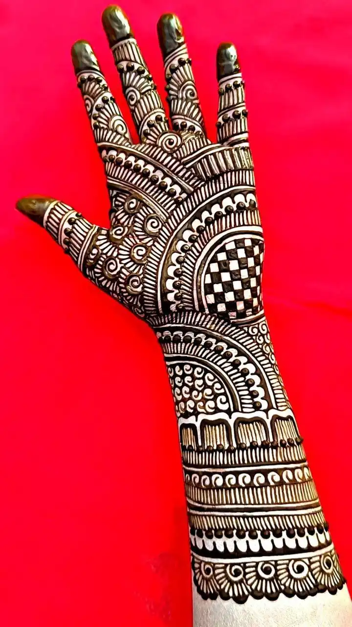 modern full hand mehndi designs images