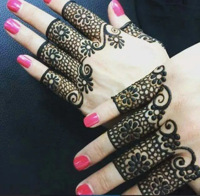 only finger mehndi design photo