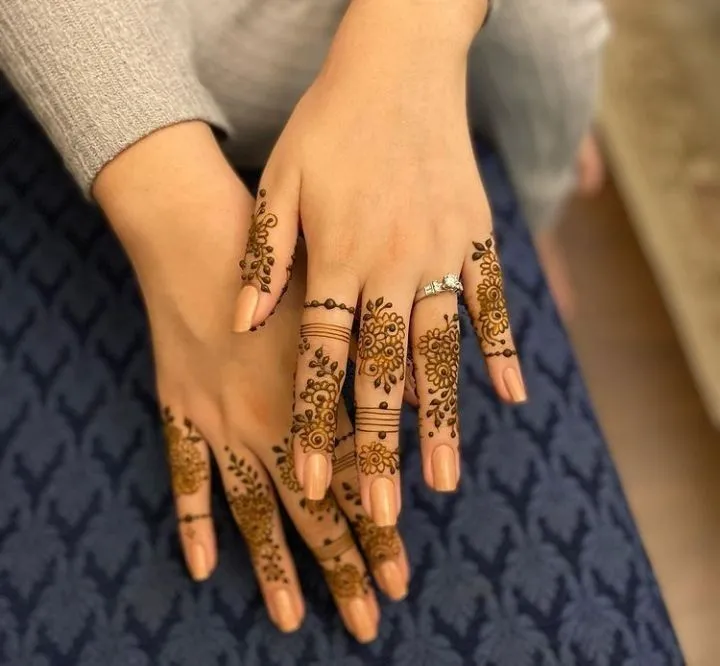 only finger mehndi design pic