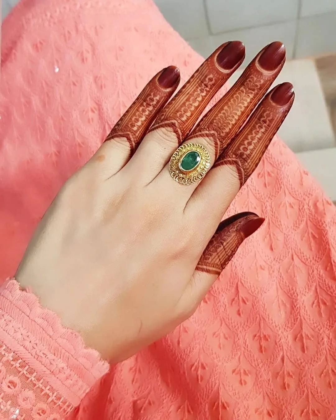only finger mehndi design picture