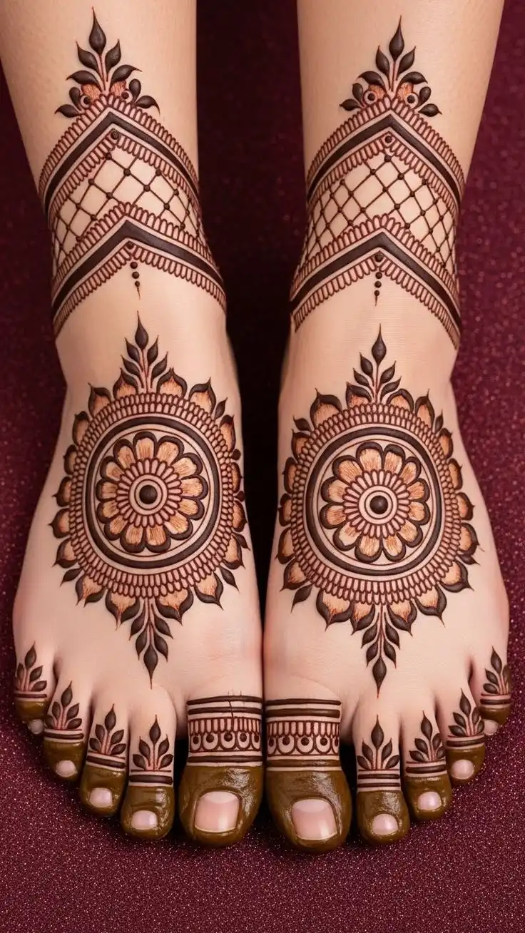 pair ki mehndi design images