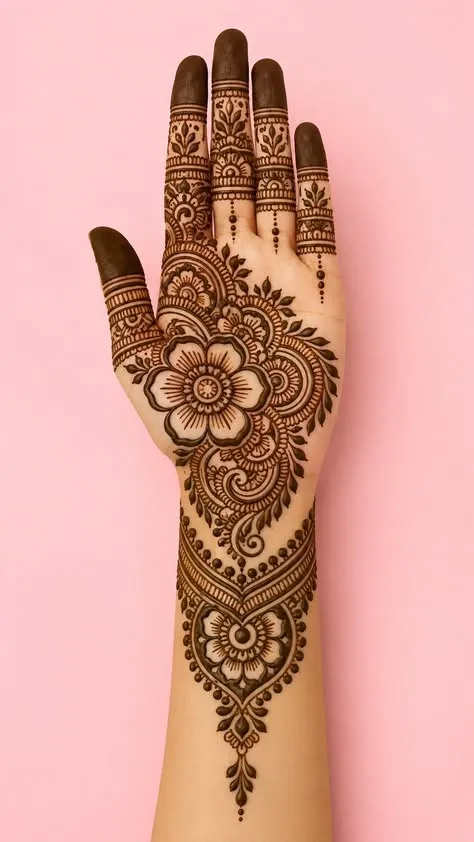 Right Front Hand Mehndi Design Profile Picture