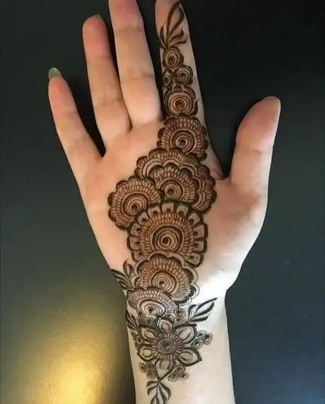 right front hand mehndi design