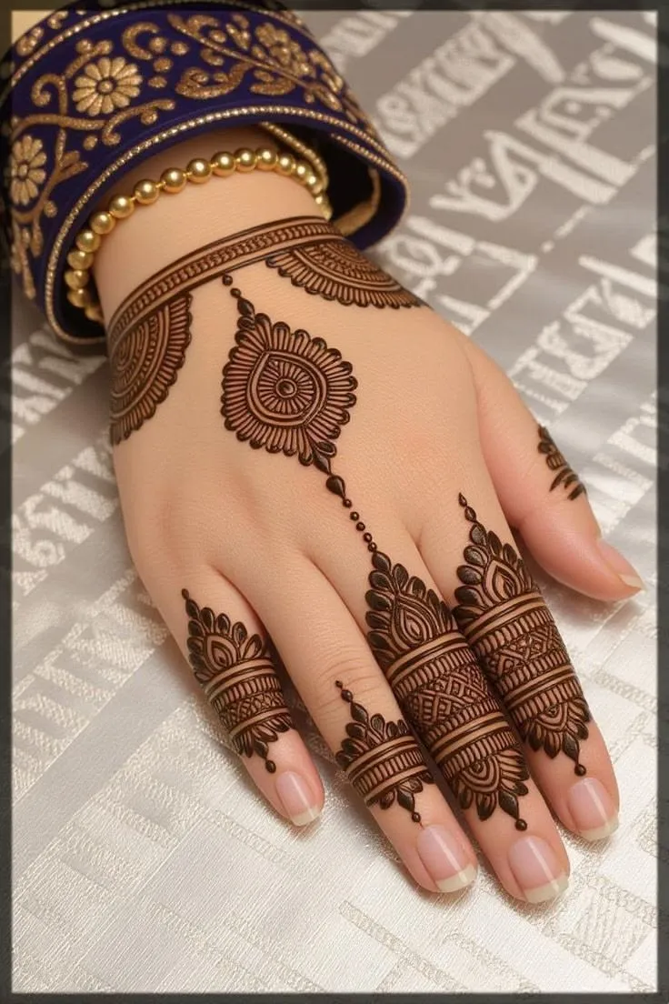 Right Hands Back Sides Mehndi Design