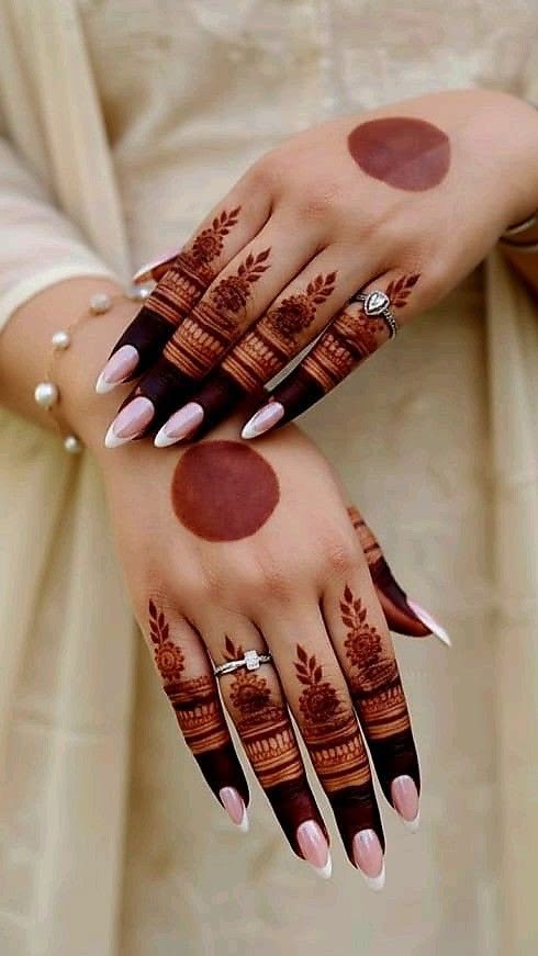 Ring Finger Mehndi Design Dp