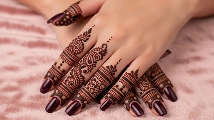 Royal Finger Mehndi Design Dp