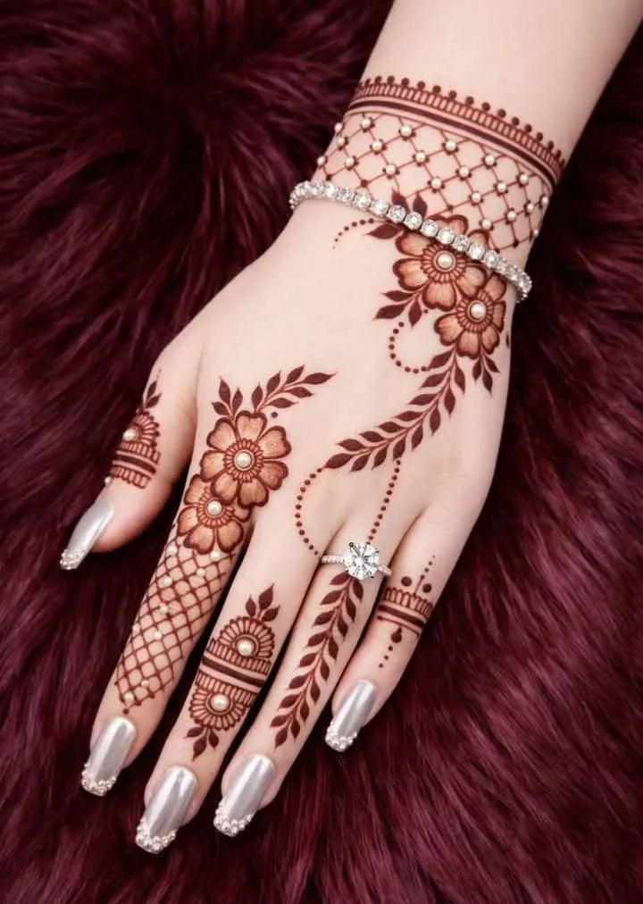 Royal Finger Mehndi Designs