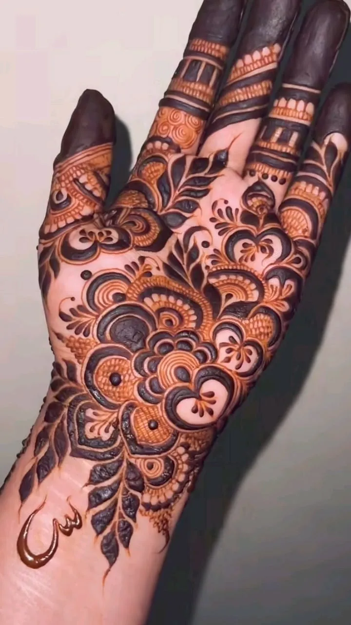 Simple Front Hand Mehndi Design