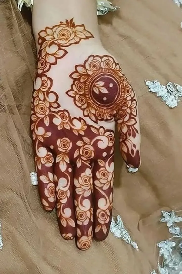 Simple Front Hand Mehndi Designs