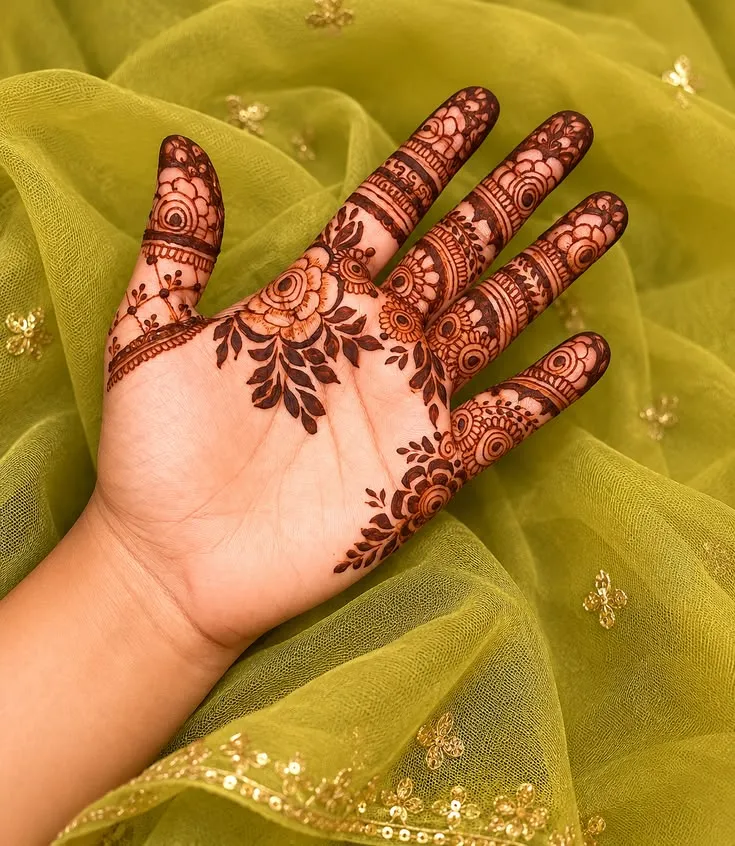 Simple Front Hand Mehndi Design