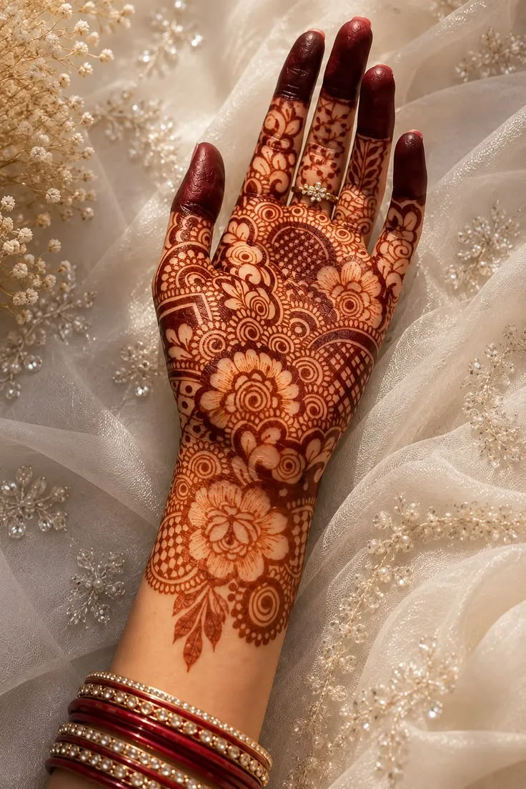 Simple Full Hand Mehndi Design