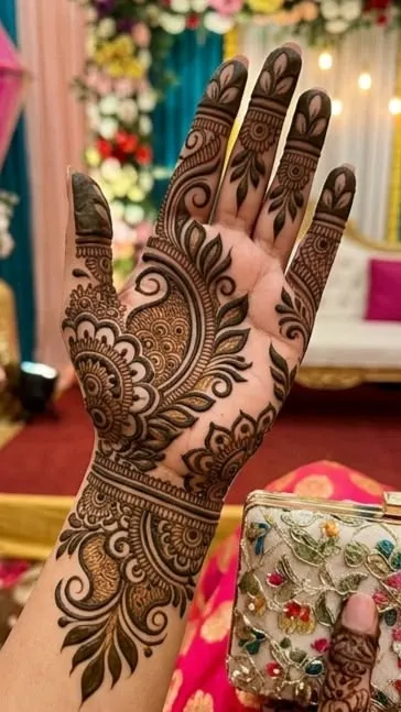 Simple Full Hand Mehndi Design Pics