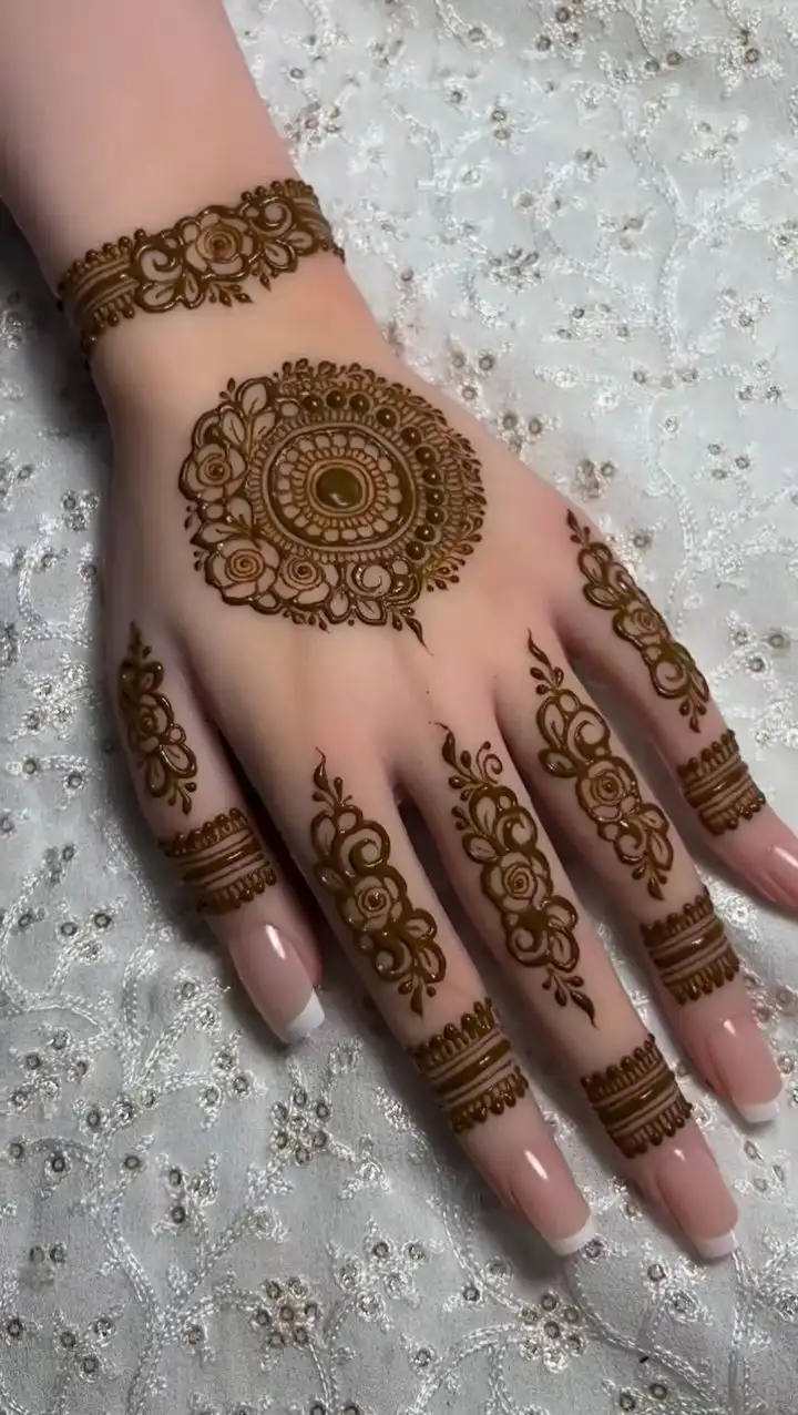 simple mehndi design image