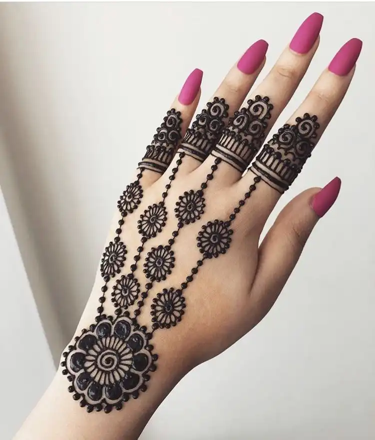 simple mehndi design photo