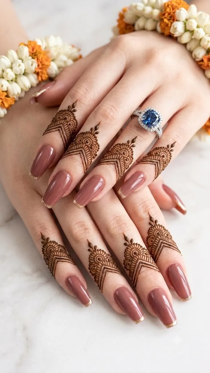 Stylish Finger Mehndi Design Dp Images