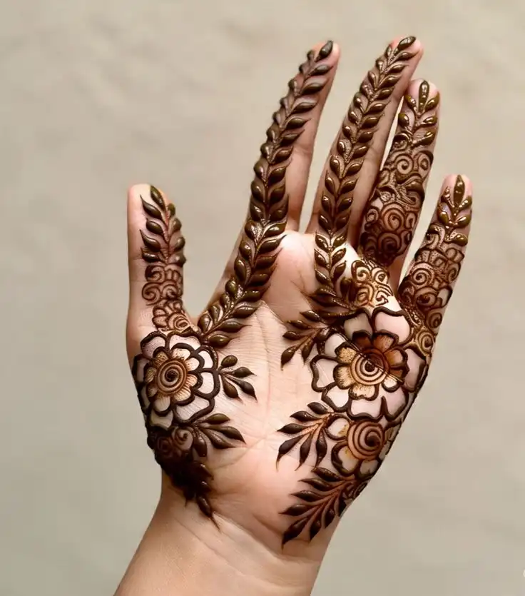 unique mehndi designs photo