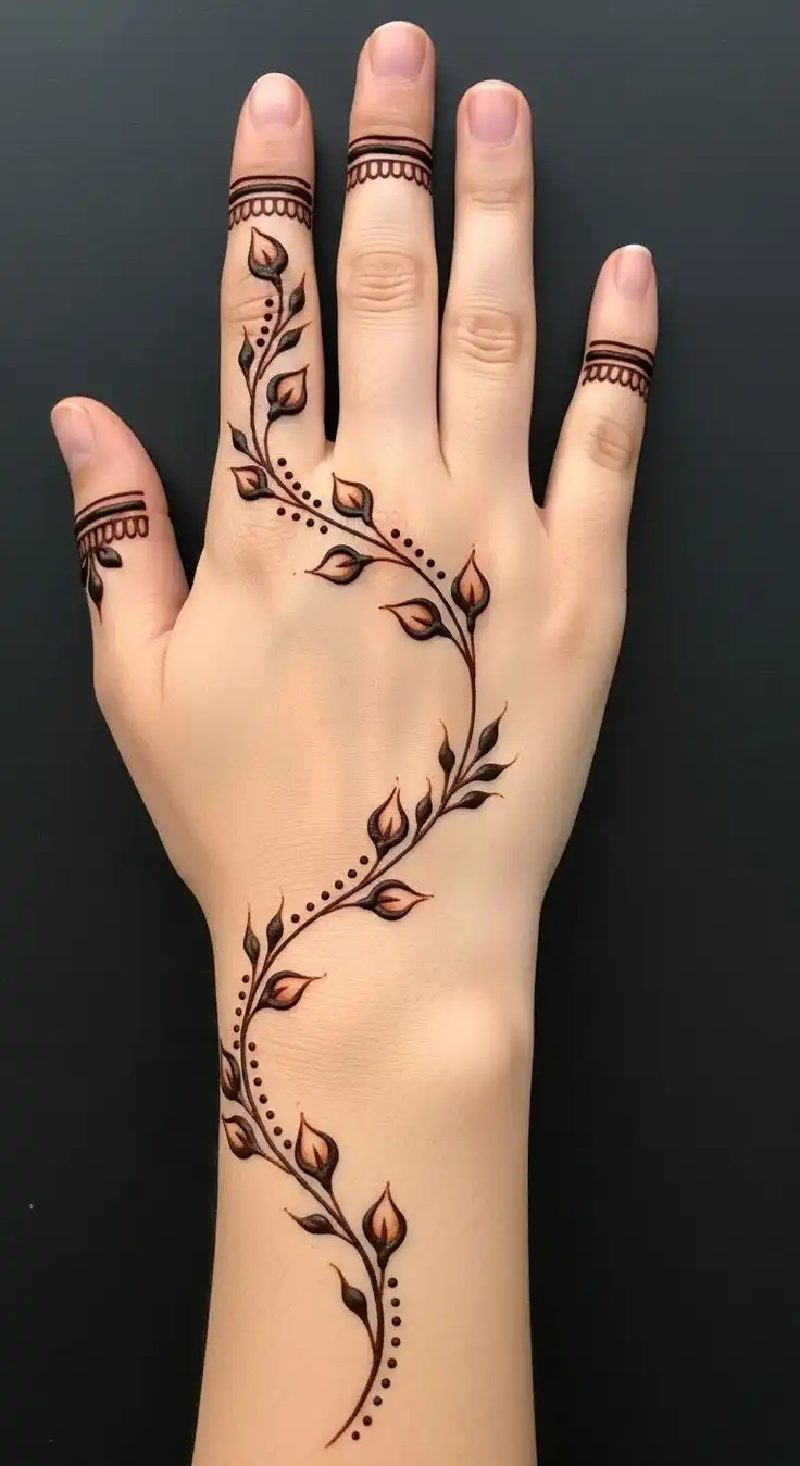 very simple mehndi design